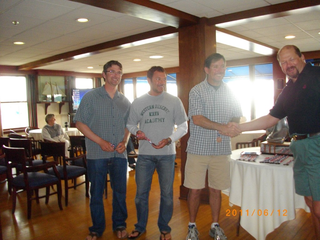 Third place finisher - Geoff Becker from Severn Sailing Association and his team - 2011 Great Lakes International Challenge Match Race Cup © Katie Nicoll